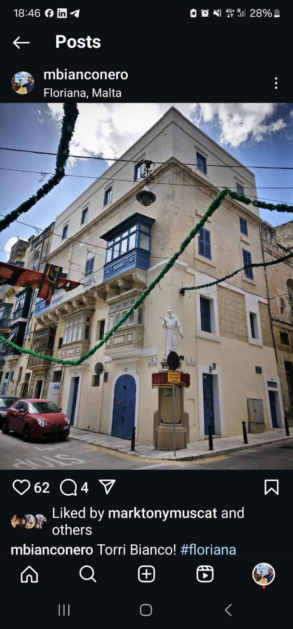 No 60, 3Rd Floor, Centrally Located, Fully Equipped Studio Apt Floriana Kültér fotó